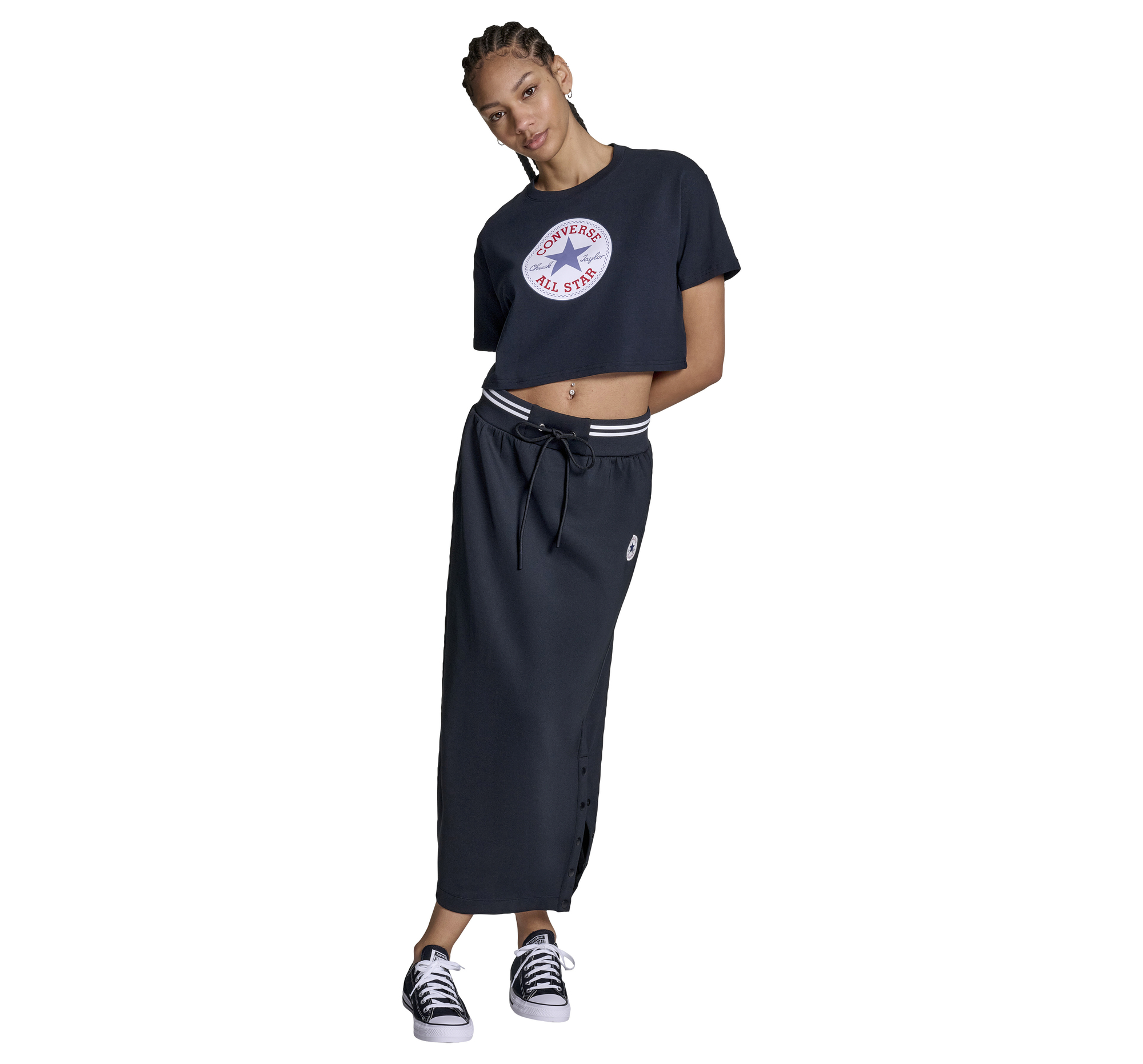 CONVERSE Retro Chuck Taylor Track Skirt Black
