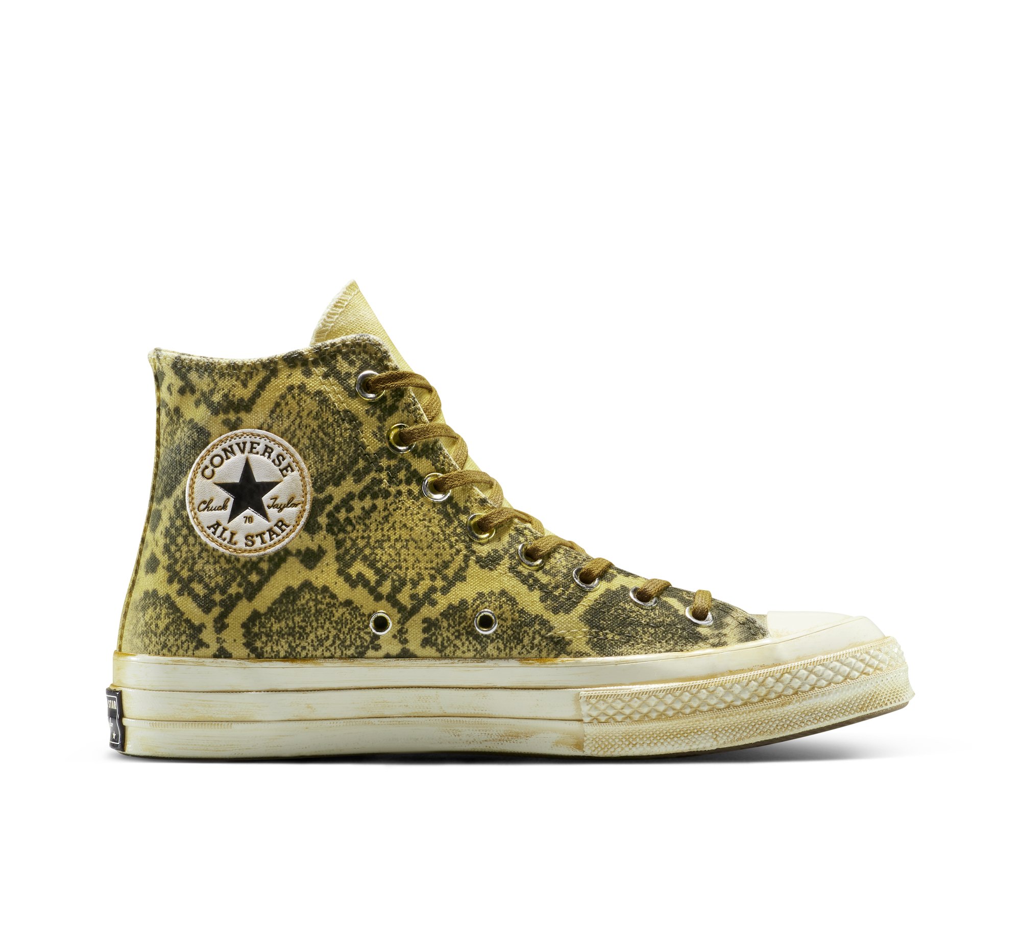 Converse Chuck 70 Serpentine Scarpa High Top, Cotone in Marrone