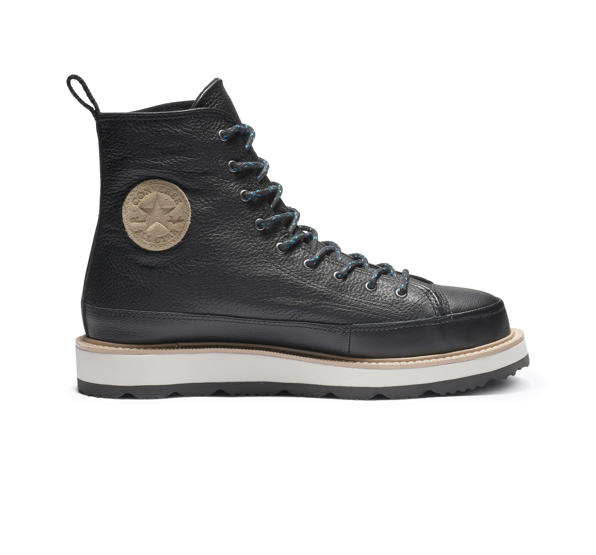 Converse Chuck Taylor Crafted Sneaker Boot Black Leather 173213C Women\'s 7.5 Converse Chuck Taylor Crafted Sneaker Boot | Mercari main image 2