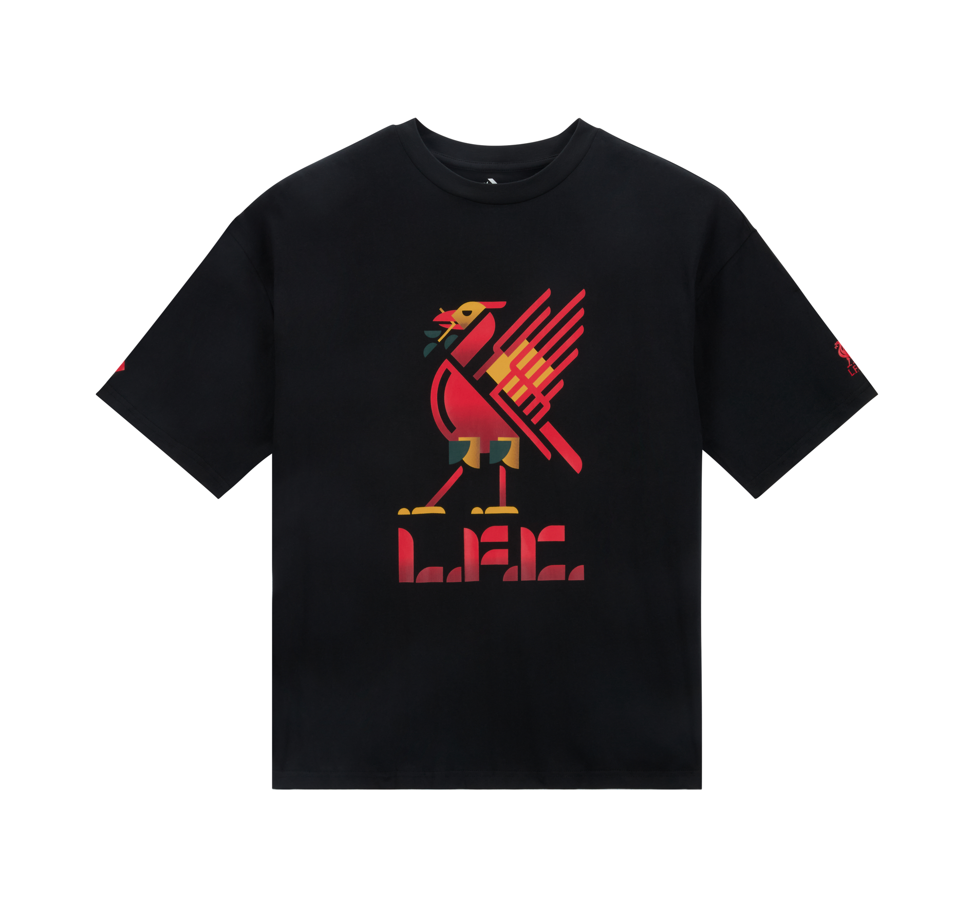 Converse X Liverpool FC Liver Bird T-Shirt in Nero, Taglia One Size