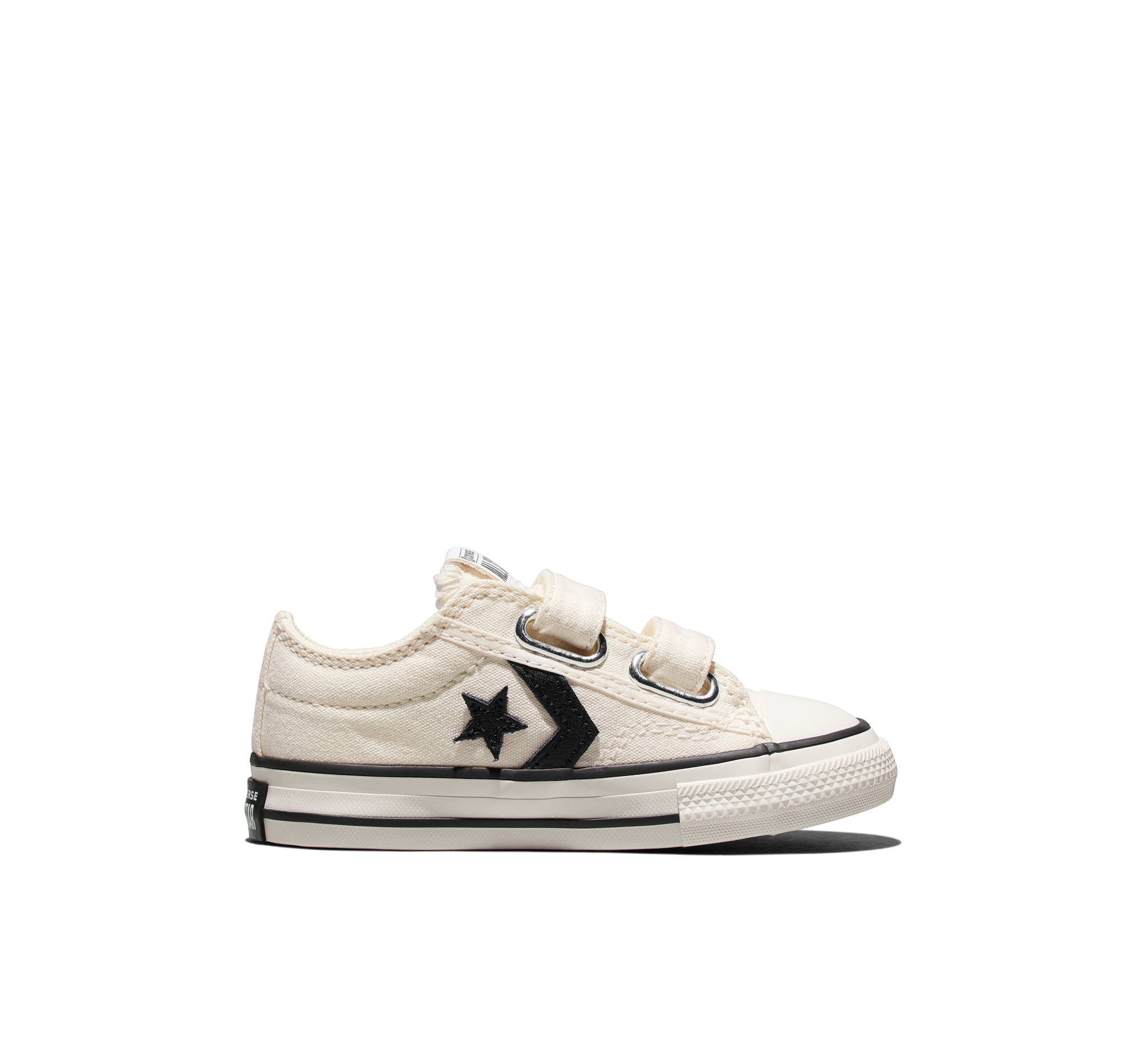 Converse Star Player 76 Easy-On Foundational Canvas in Vintage White/Black/Egret, Maat EU 18