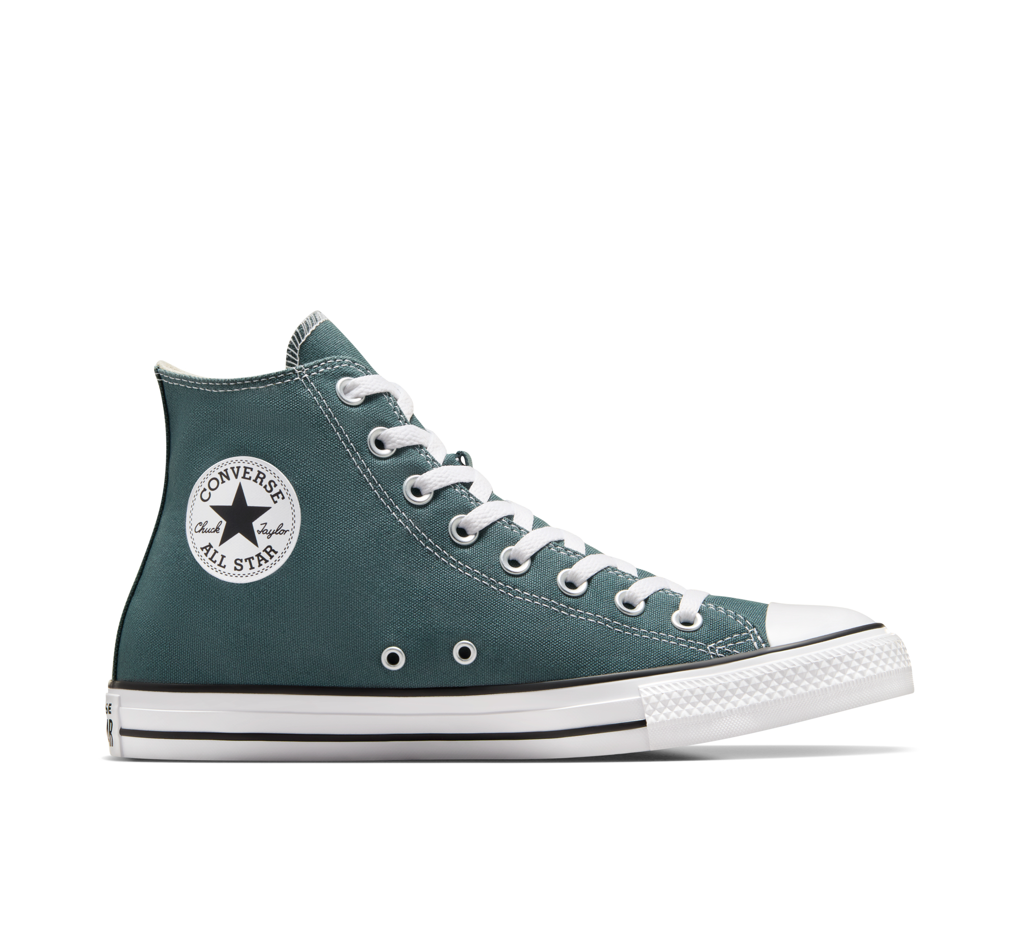 Converse Chuck Taylor All Star Scarpa High Top, Cotone in Verde, Taglia One Size
