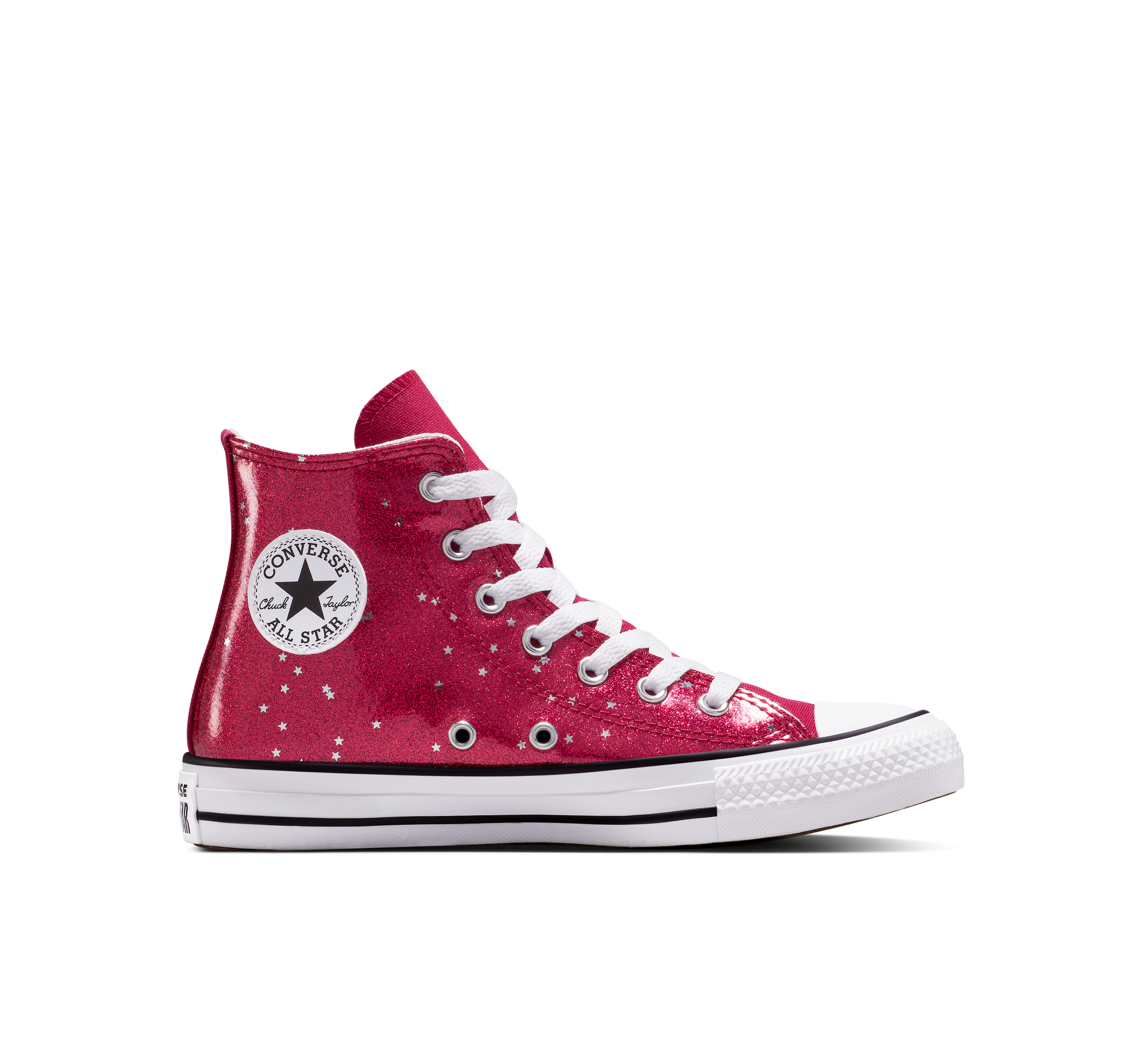 Converse Chuck Taylor All Star Glitter in Sporty Berry/White/Egret, Maat EU 37.5