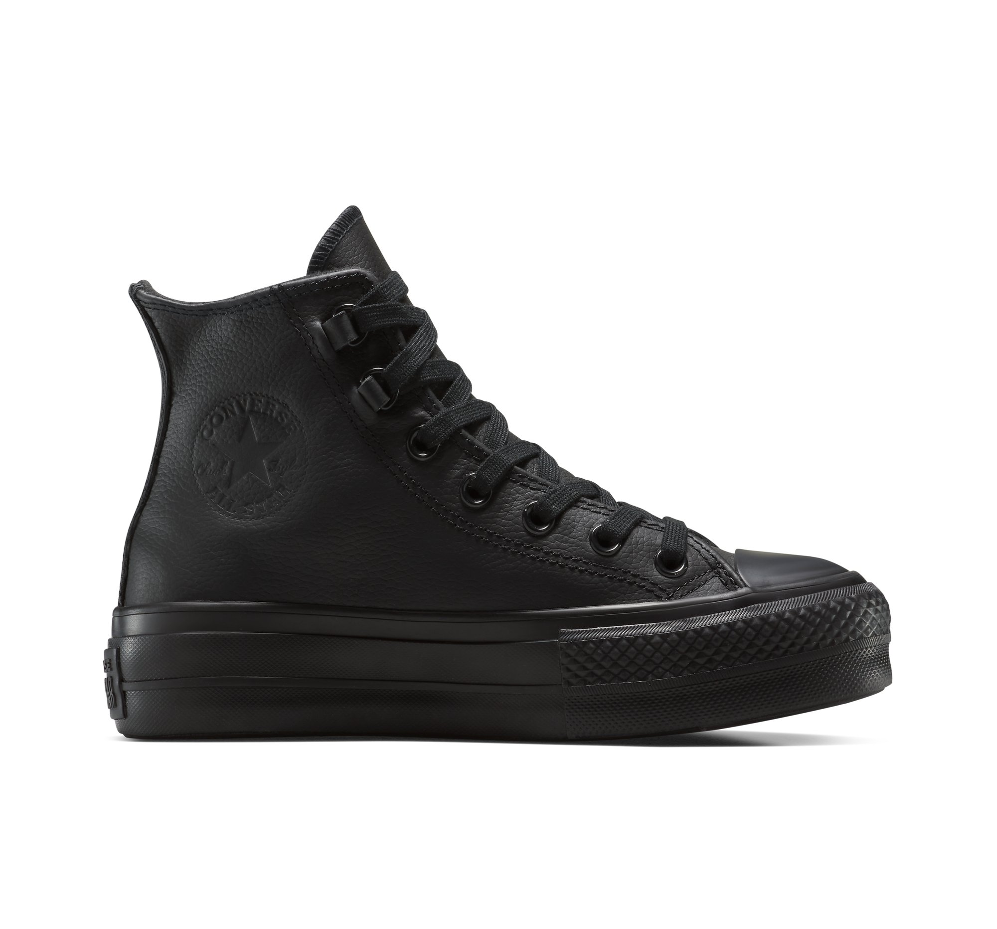 CONVERSE Chuck Taylor All Star Lift Platform Leather Black