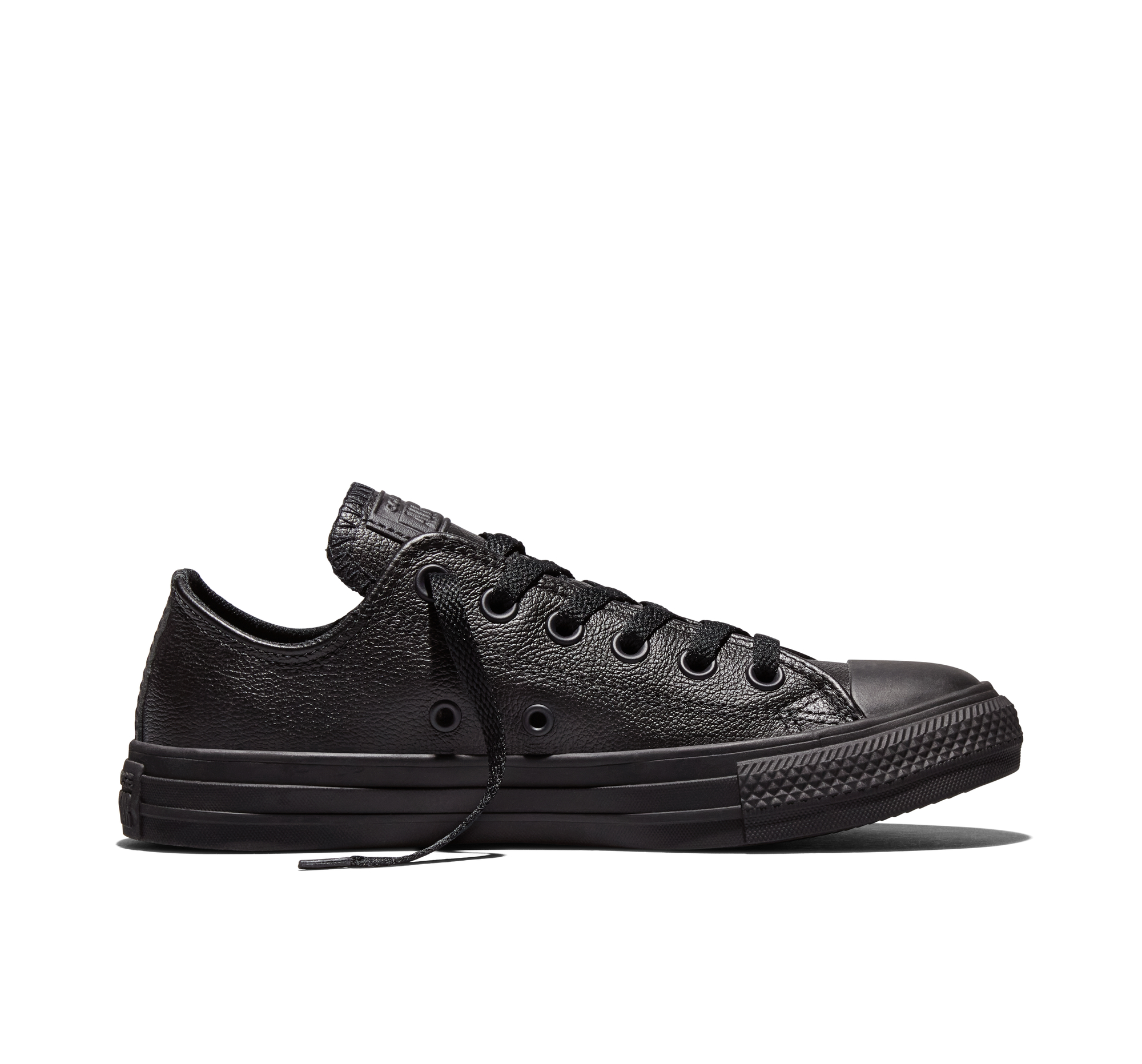 Converse Chuck Taylor All Star Mono Leather Scarpa Low Top, Pelle in Nero, Taglia 35