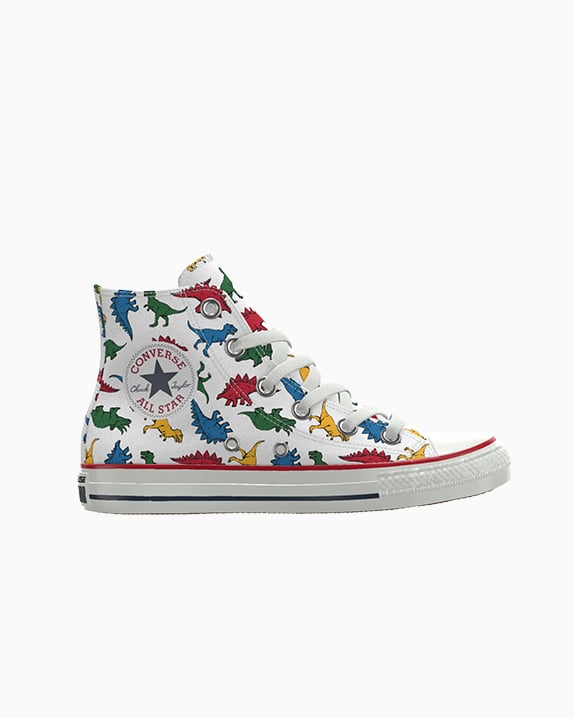 Converse Custom Chuck Taylor All Star By You Scarpa High Top, Cotone da Bambini in Bianco, Taglia One Size