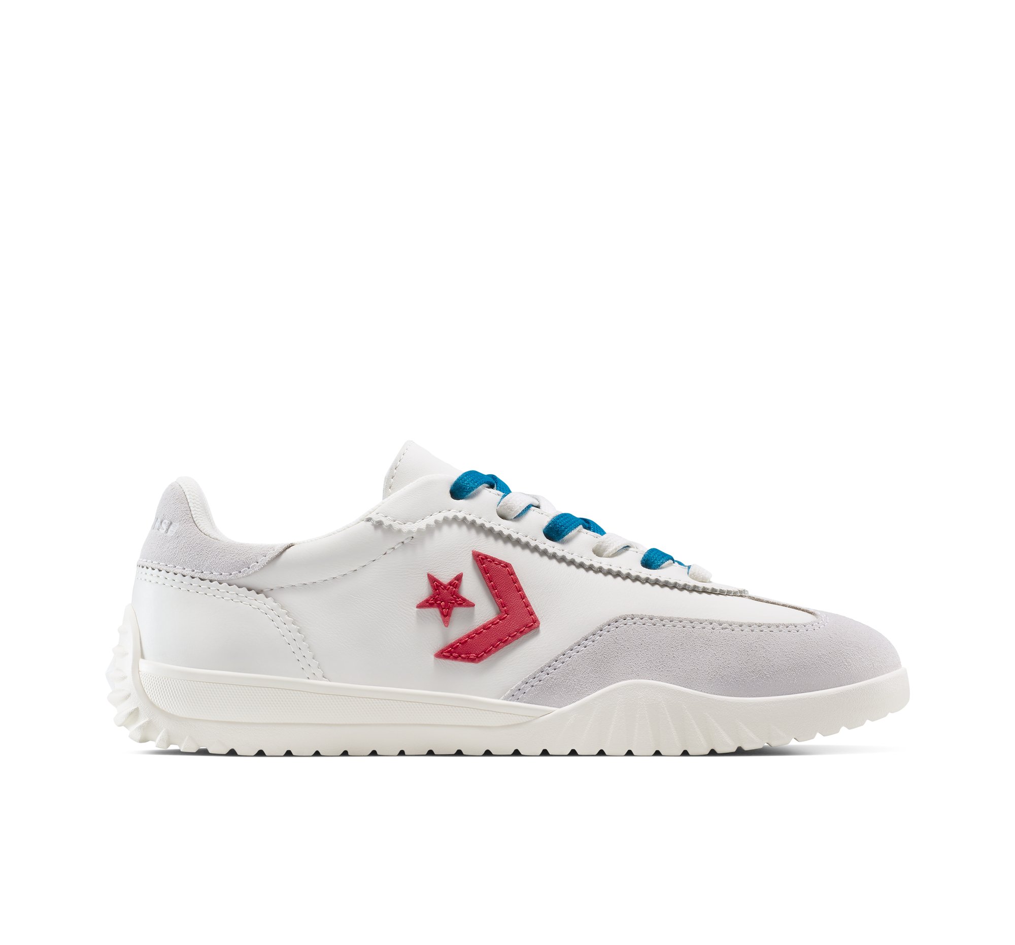 Converse Run Star Trainer Color Pop Scarpa Low Top, Pelle in Bianco