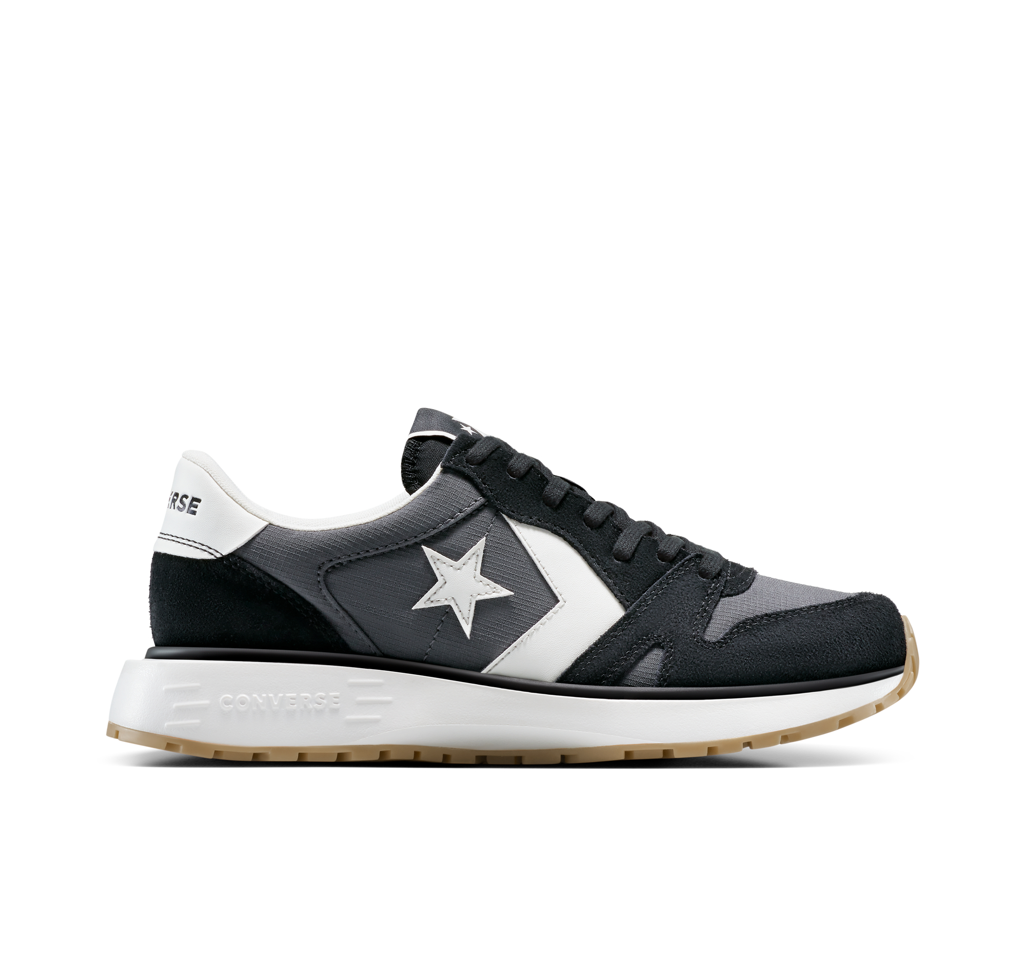 Converse Omni Trainer Scarpa Low Top, Suede in Nero