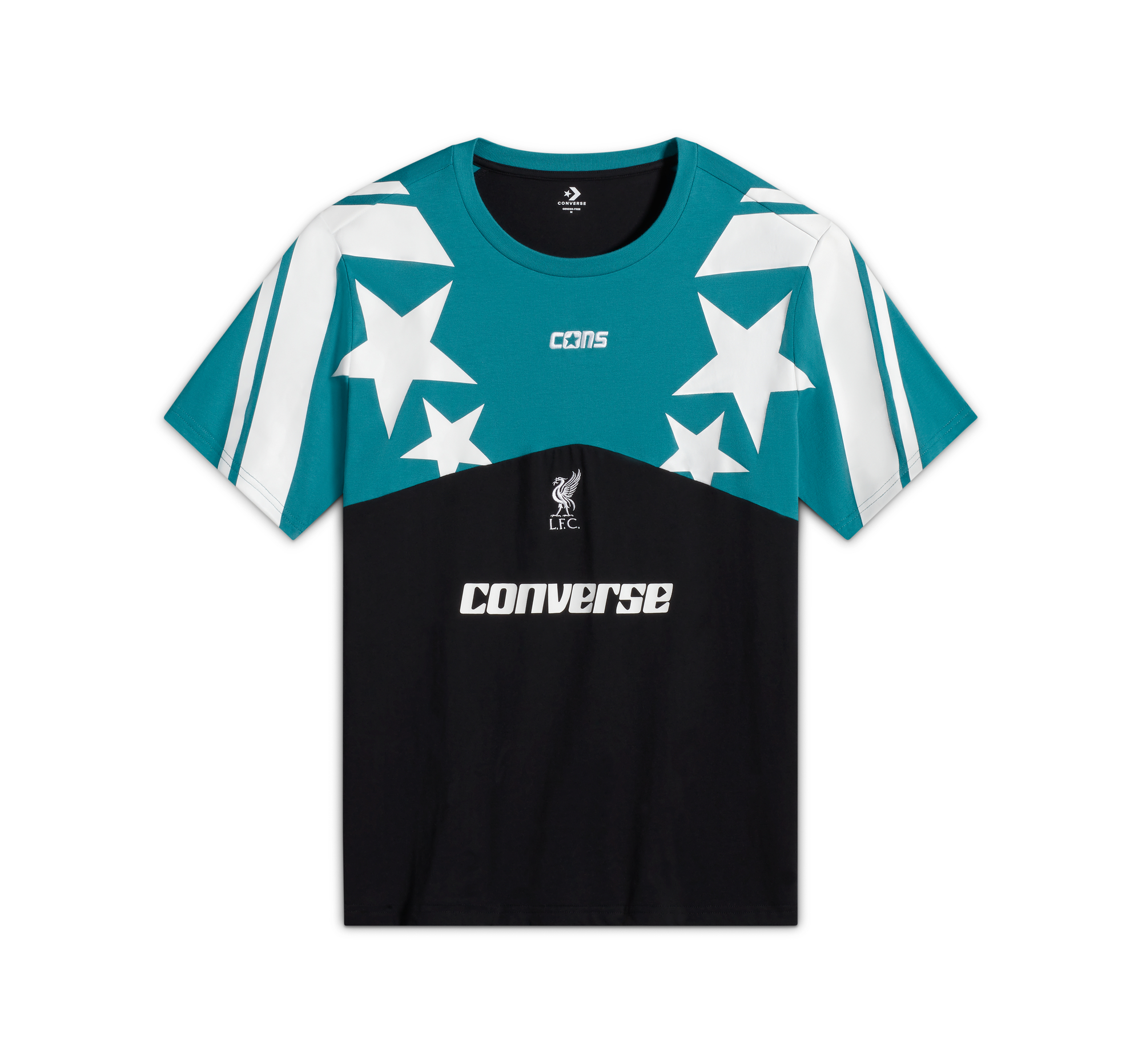 Converse X Liverpool FC T-Shirt in Verde, Taglia One Size