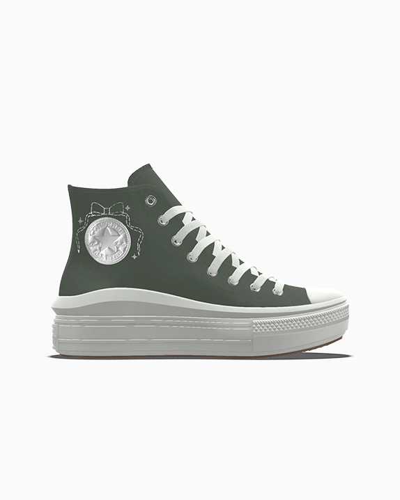 CONVERSE Custom Chuck Taylor All Star Move Platform By You Black