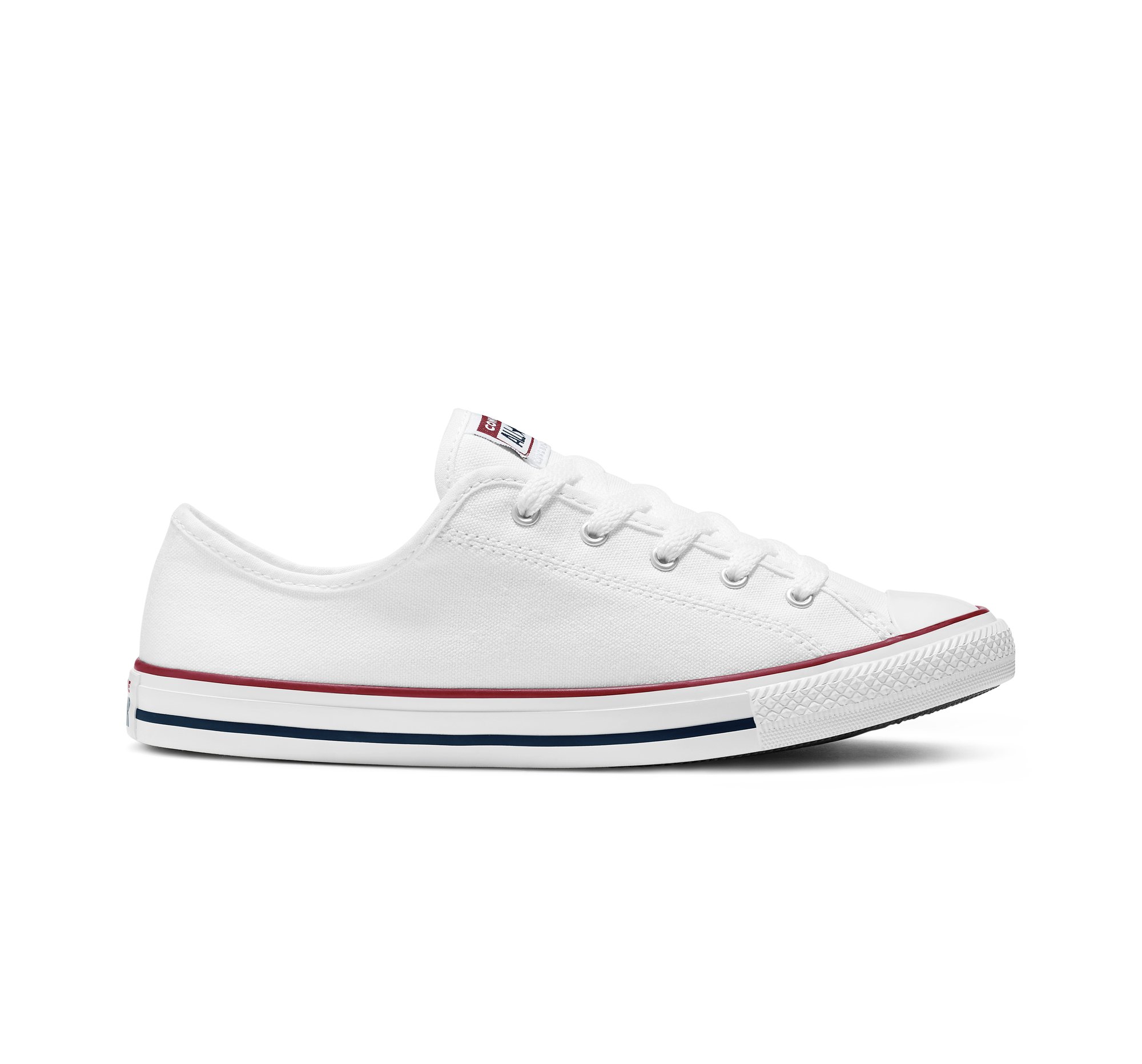 Converse Chuck Taylor All Star Dainty New Comfort Scarpa Low Top, Cotone da Donna in Bianco, Taglia 35.5