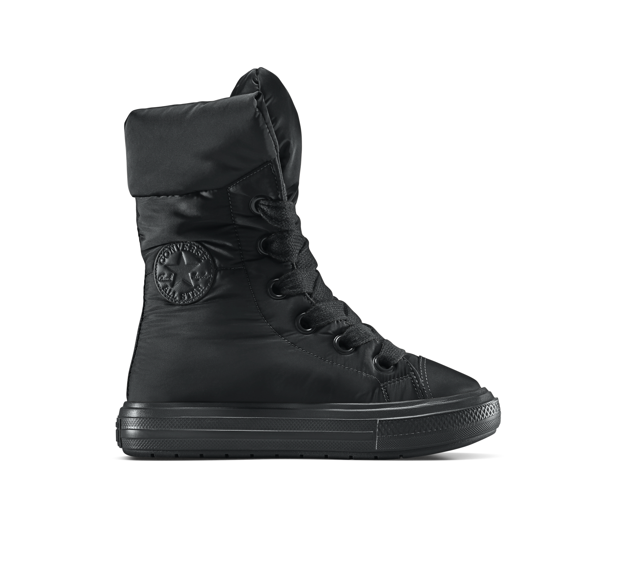 Converse Chuck Taylor All Star Elements Boot High-Top Shoe Polyester For Women In Black, Size 10 - A13889C