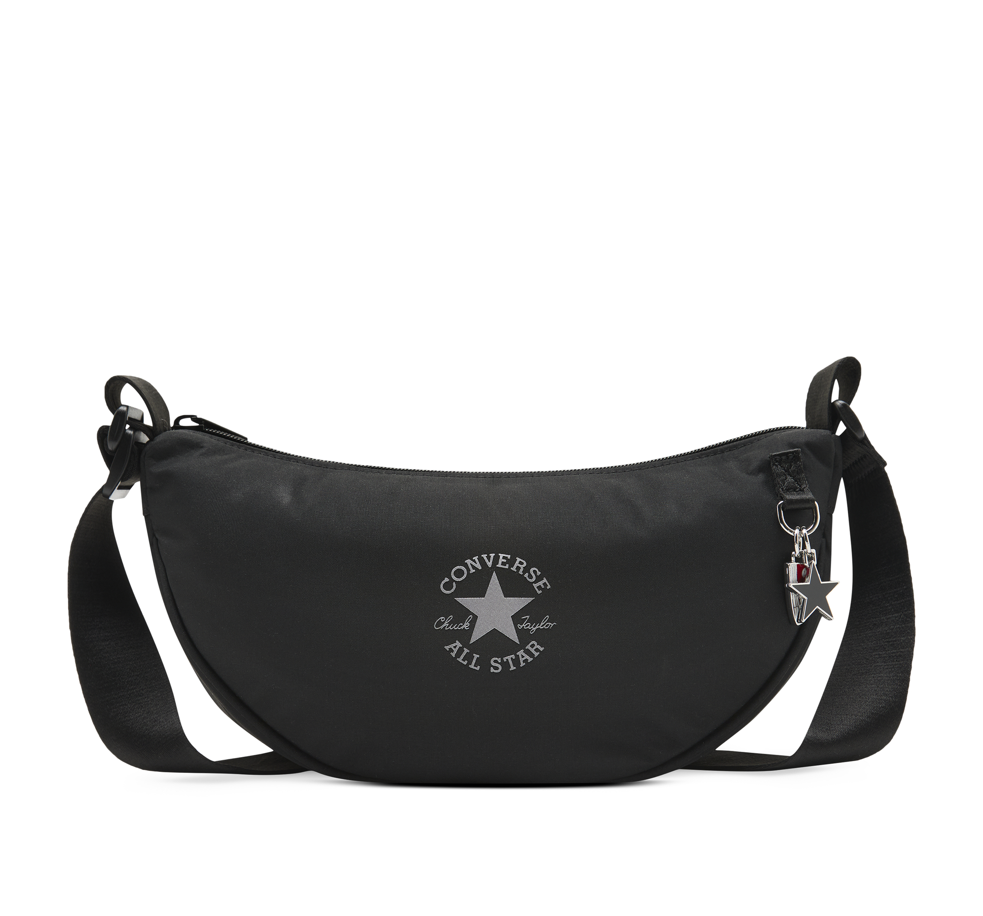 CONVERSE Chuck Taylor Patch Crescent Crossbody Bag Black