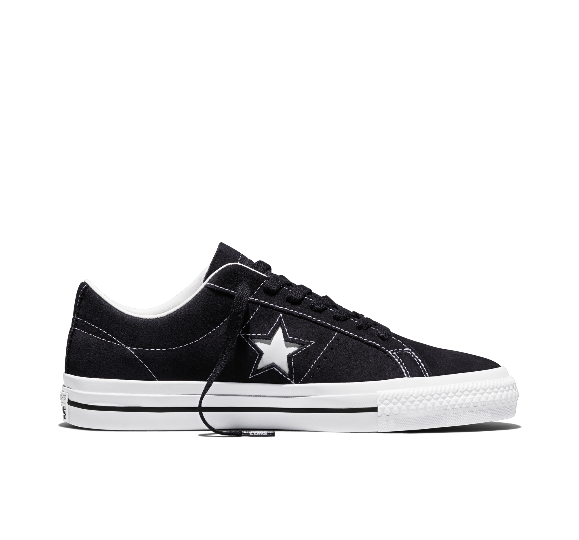 Converse Cons One Star Pro Suede Scarpa Low Top in Nero, Taglia 35