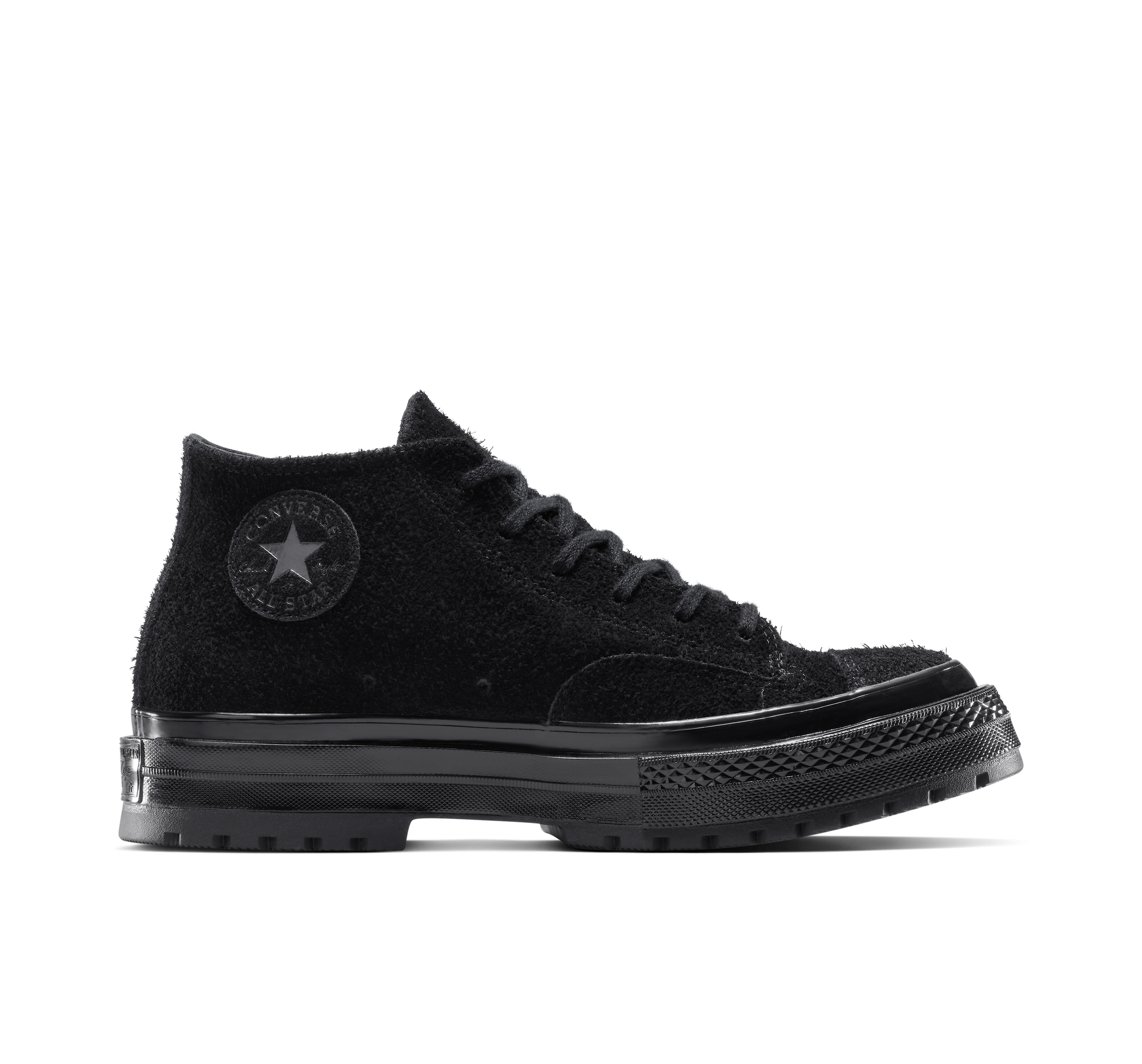 Converse Chuck 70 National Suede Mid Shoe In Black, Size 10 - A16370C