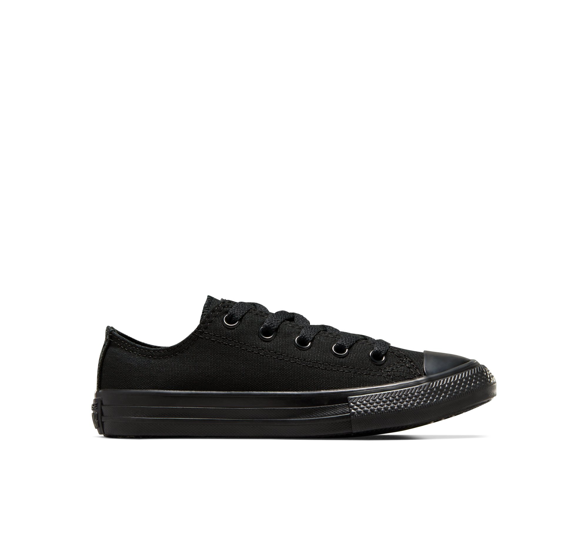 Converse Chuck Taylor All Star Classic Scarpa Low Top, Cotone da Bambini in Nero, Taglia 27