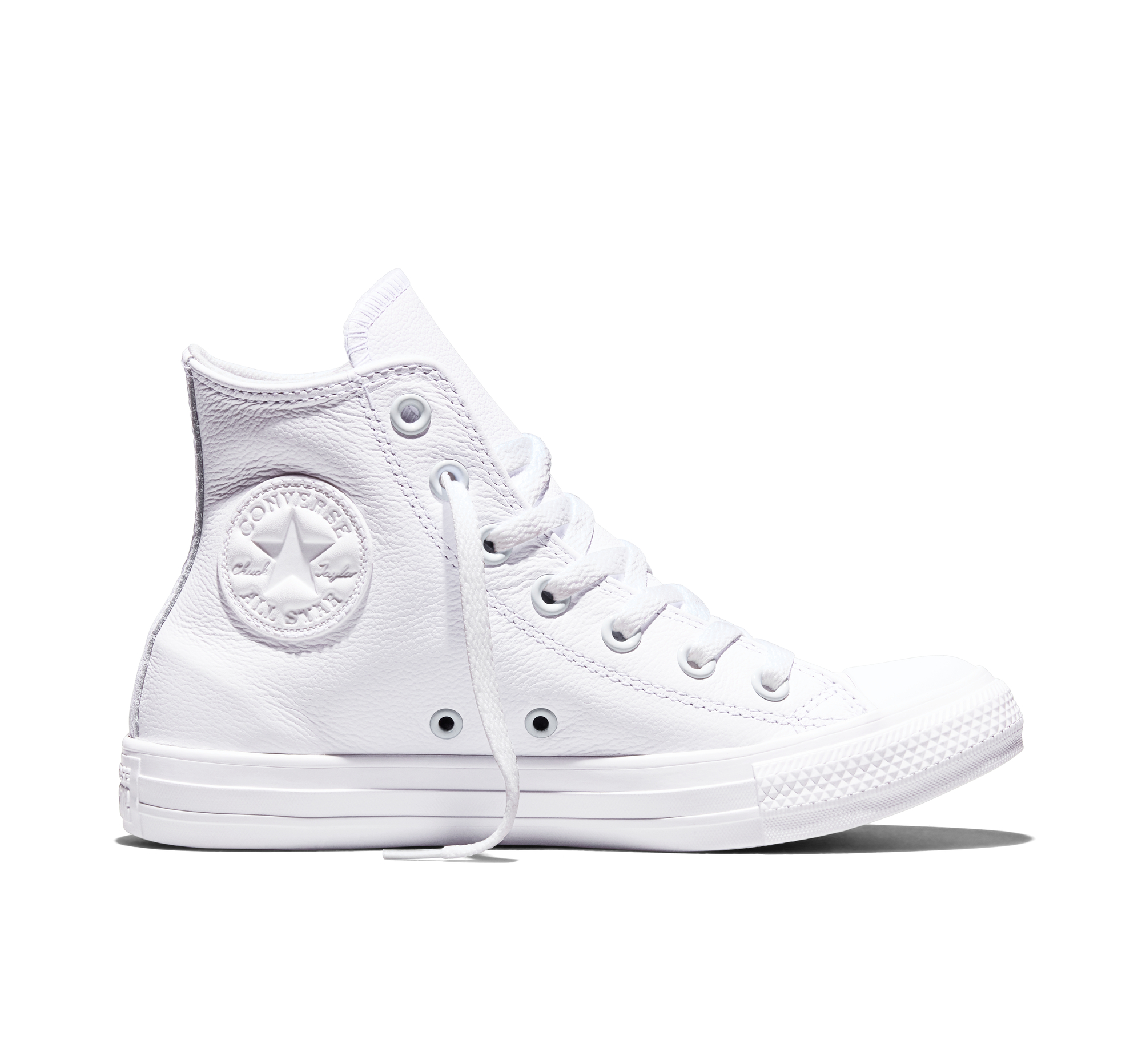 Converse Chuck Taylor All Star Mono Leather Scarpa High Top, Pelle in Bianco, Taglia 49