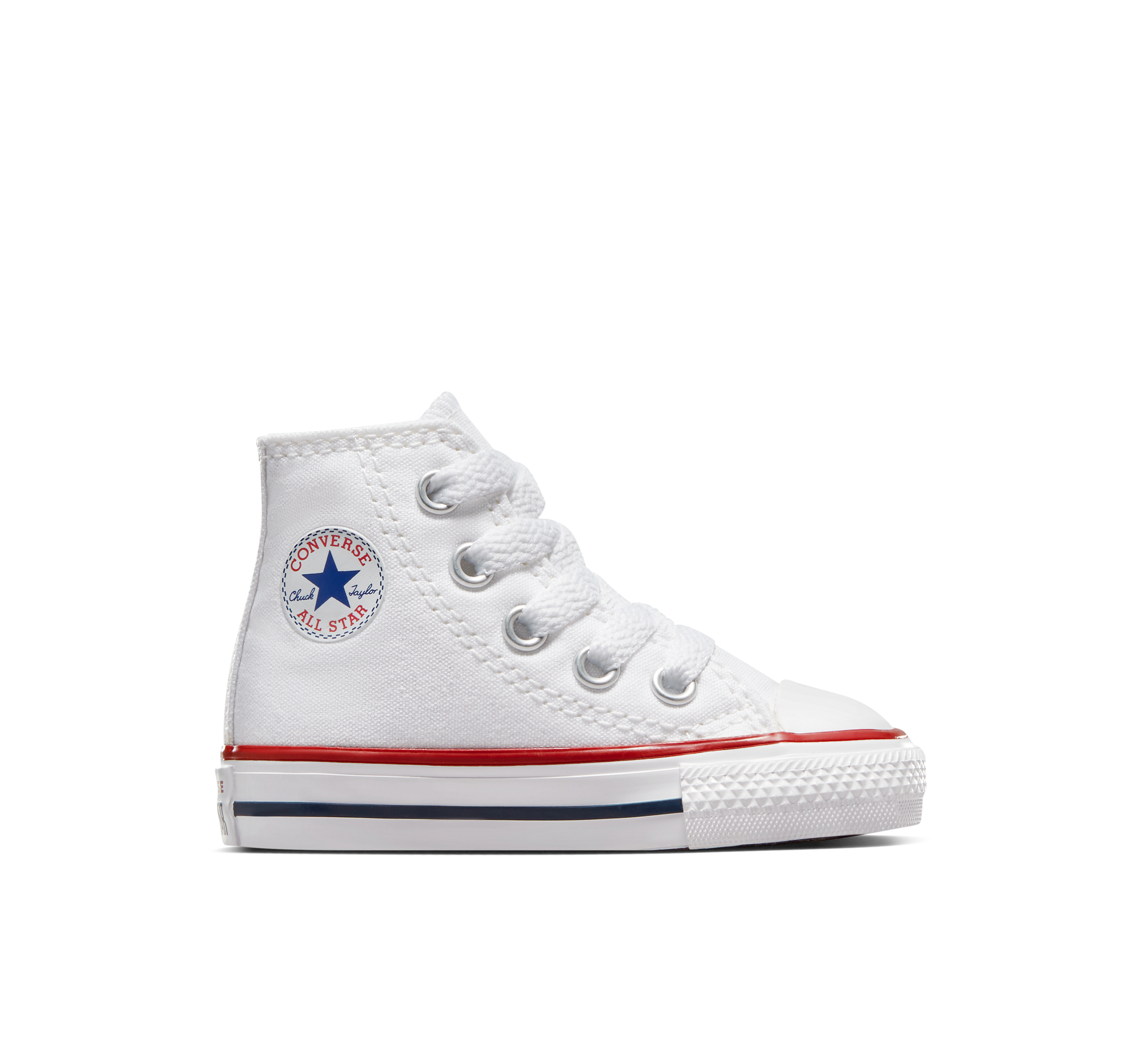 Converse Chuck Taylor All Star Classic Scarpa High Top, Cotone da Bambini in Bianco, Taglia 18