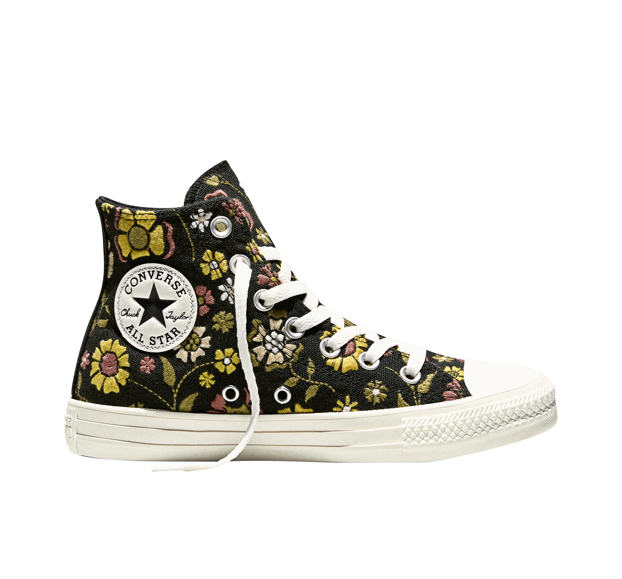 Chuck Taylor All Star Retro Embroidered Flowers Women's High Top