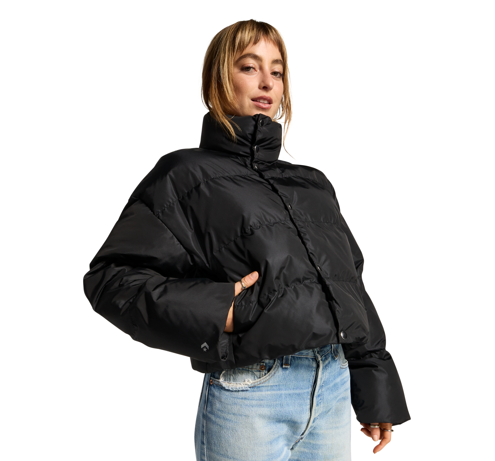 ジャケット・アウター POFF Short down jacket/ bouquet Short down