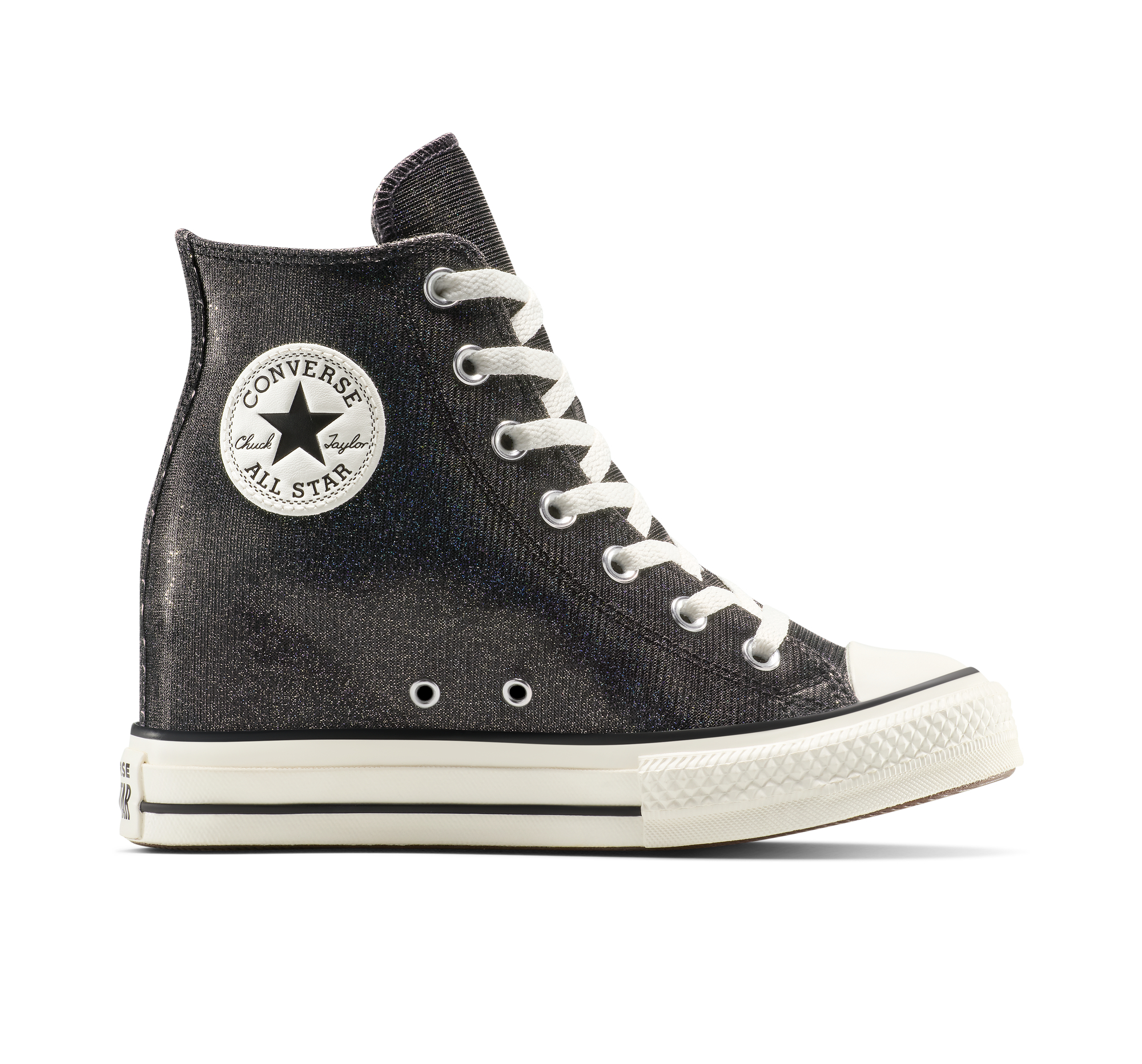 Chuck Taylor All Star Wedge Platform Sparkle Women display picture 3