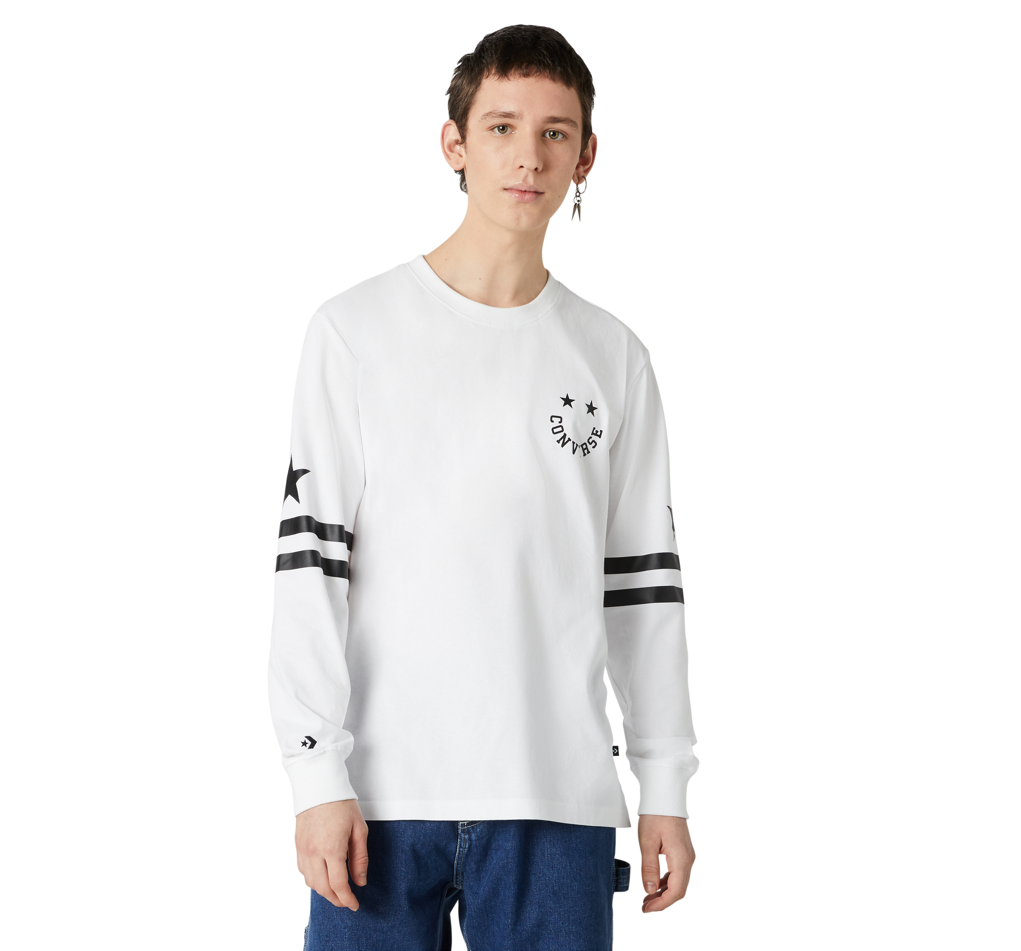 Twisted Varsity Cheerful Cut & Sew Long Sleeve Men's T-Shirt