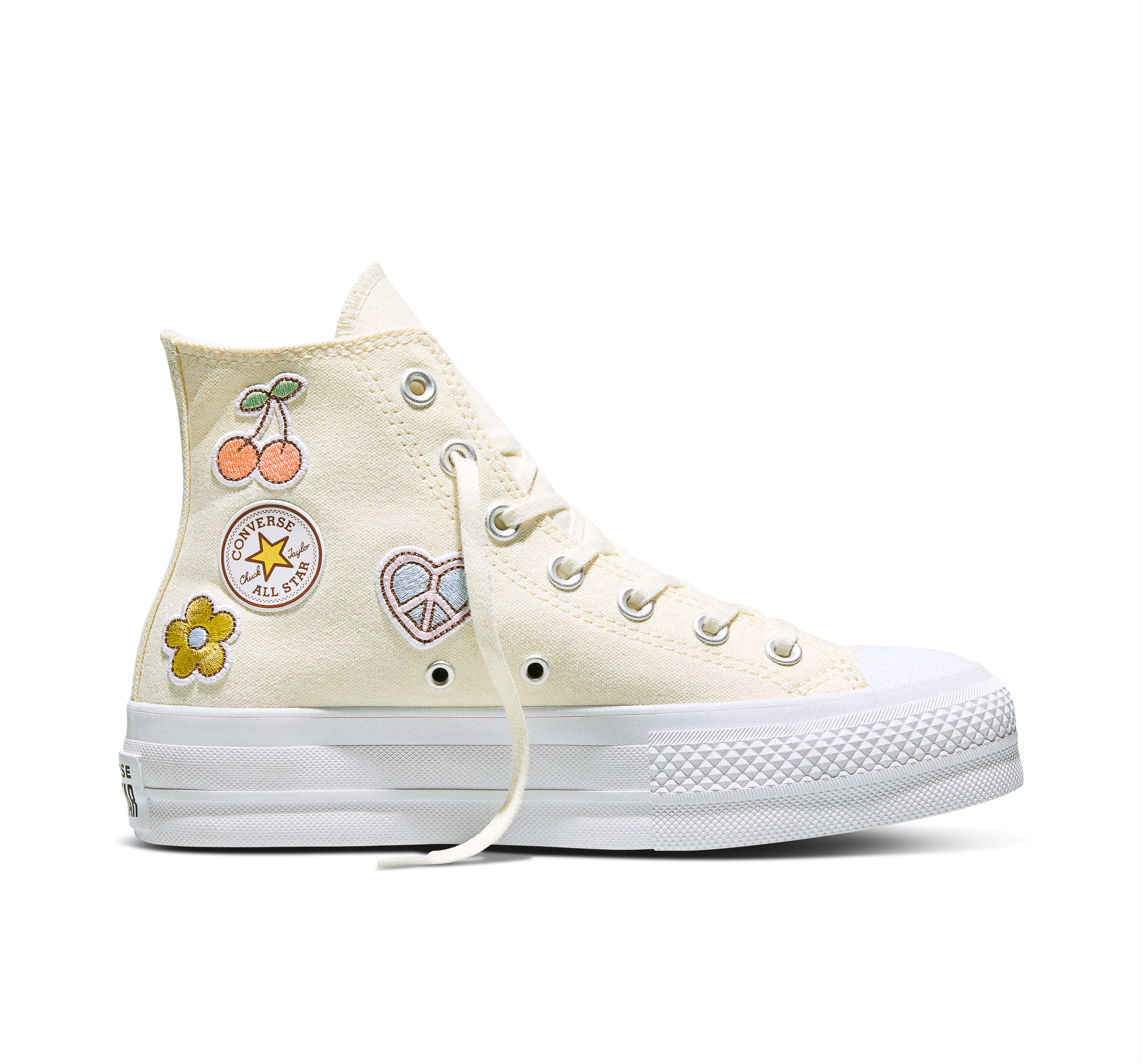 Chuck Taylor All Star Lift Platform Retro Appliqués Women's High