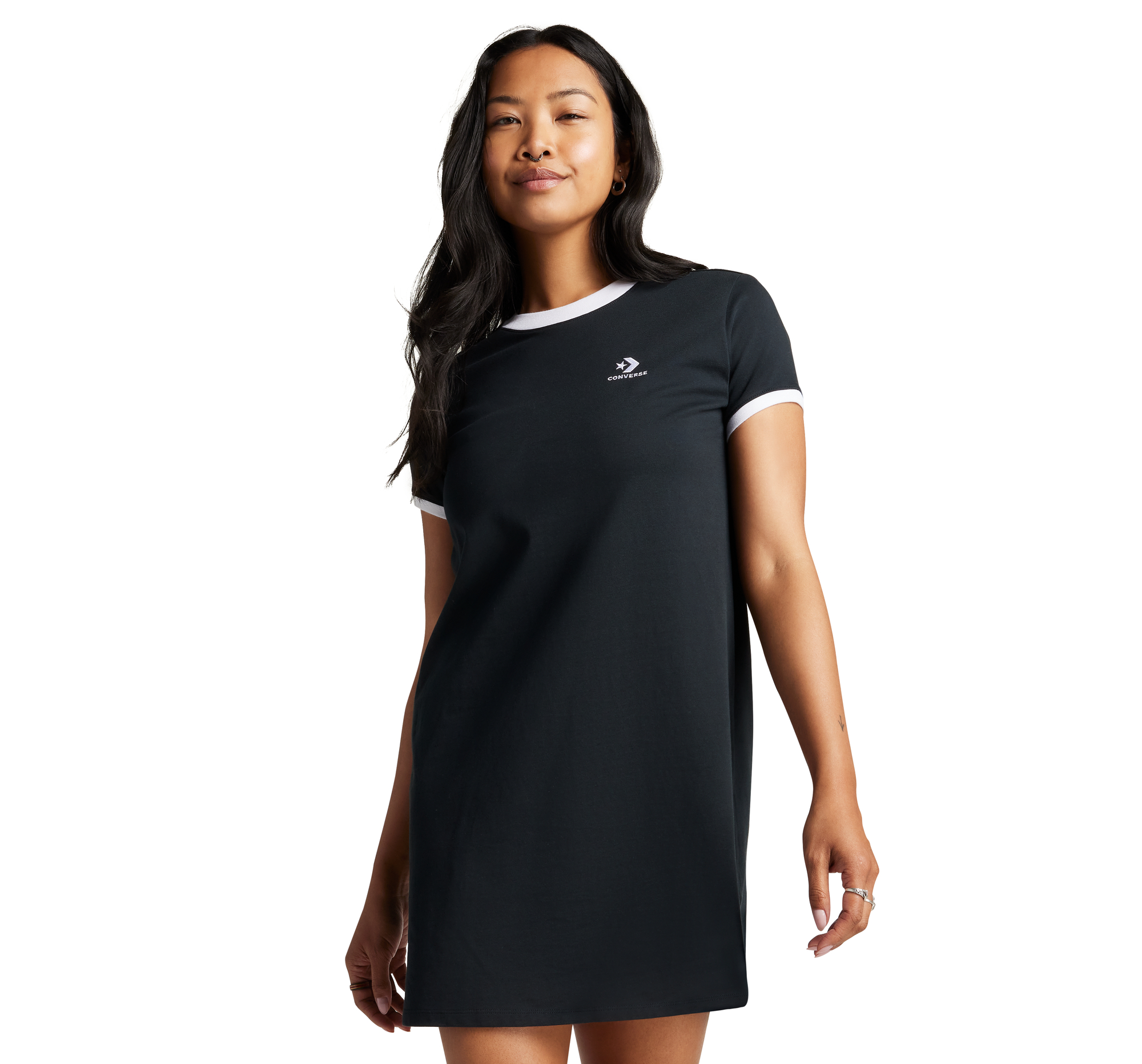 black dress converse ​Retro Chuck Taylor T-Shirt Dress Women's Dress. Converse.com