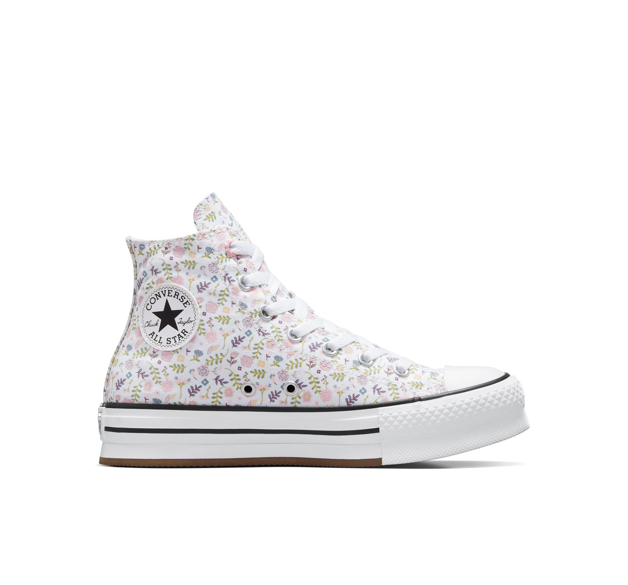 Chuck Taylor All Star EVA Lift Platform Feline Florals Big Kids