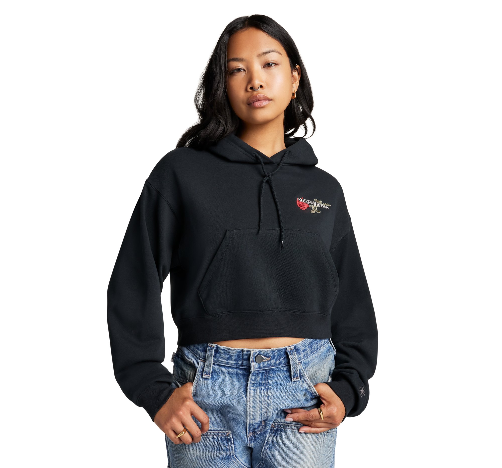 Valentine's Day Cropped Hoodie Women's Hoodie. Converse.com