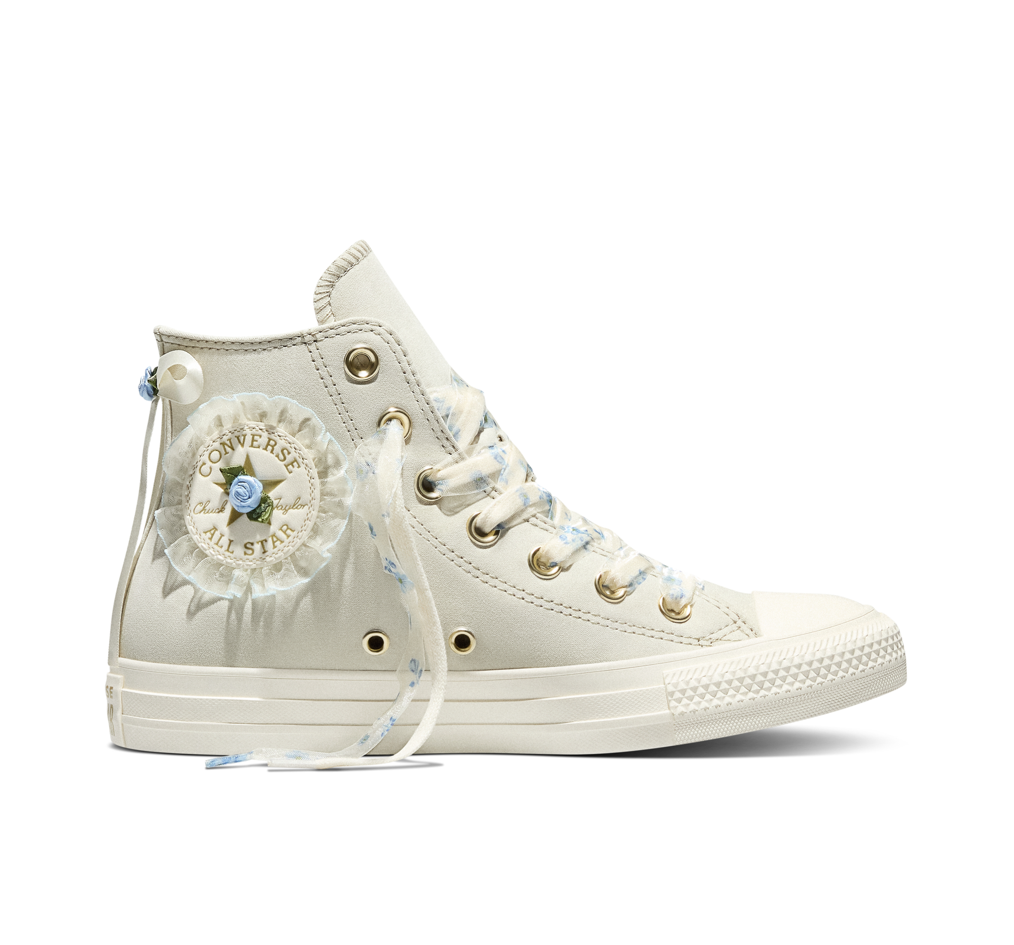 Chuck Taylor All Star Floral Ruffles Women's High Top Shoe