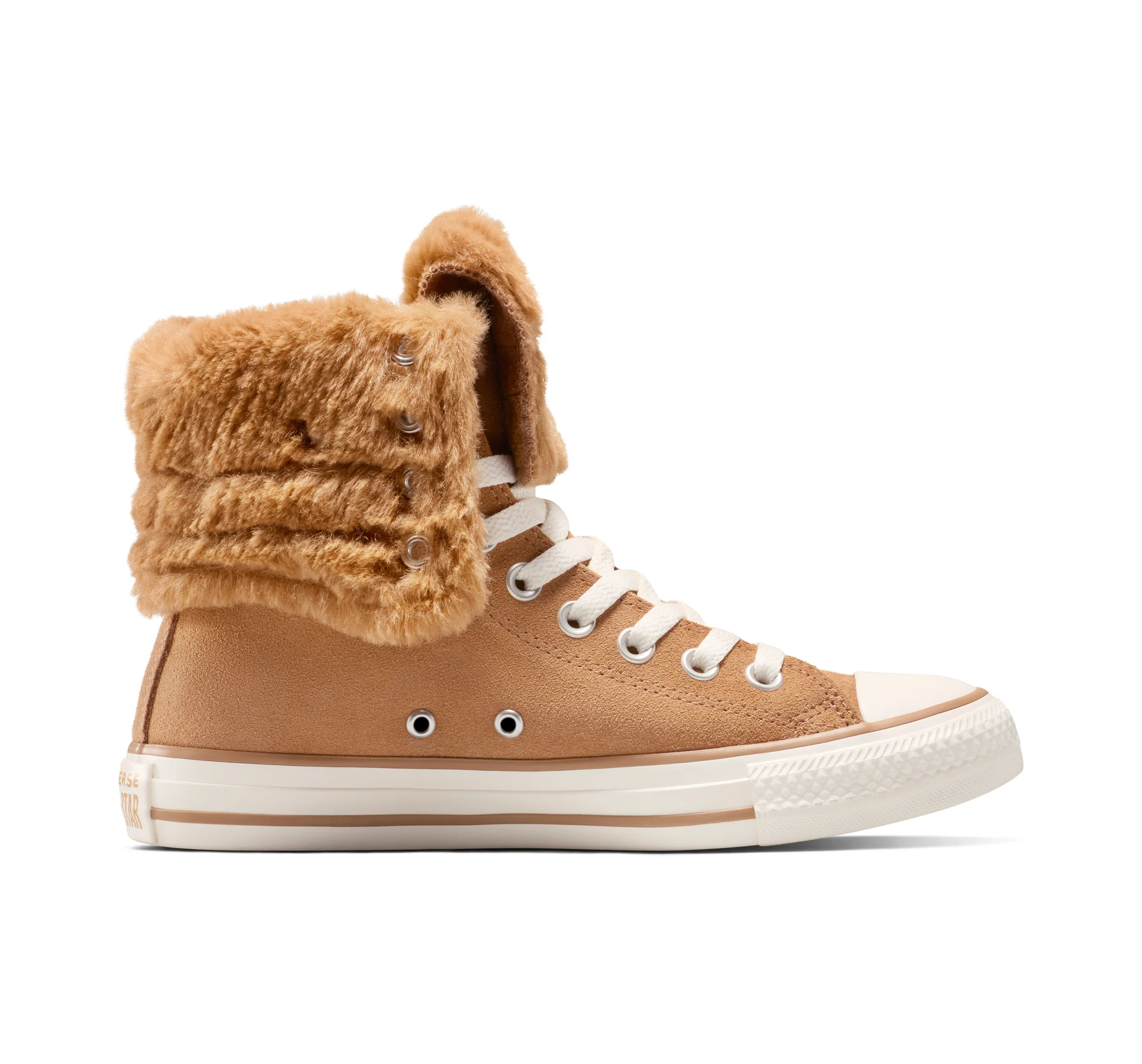 Chuck Taylor All Star Fold Over XHi Faux Fur Women's High Top Shoe