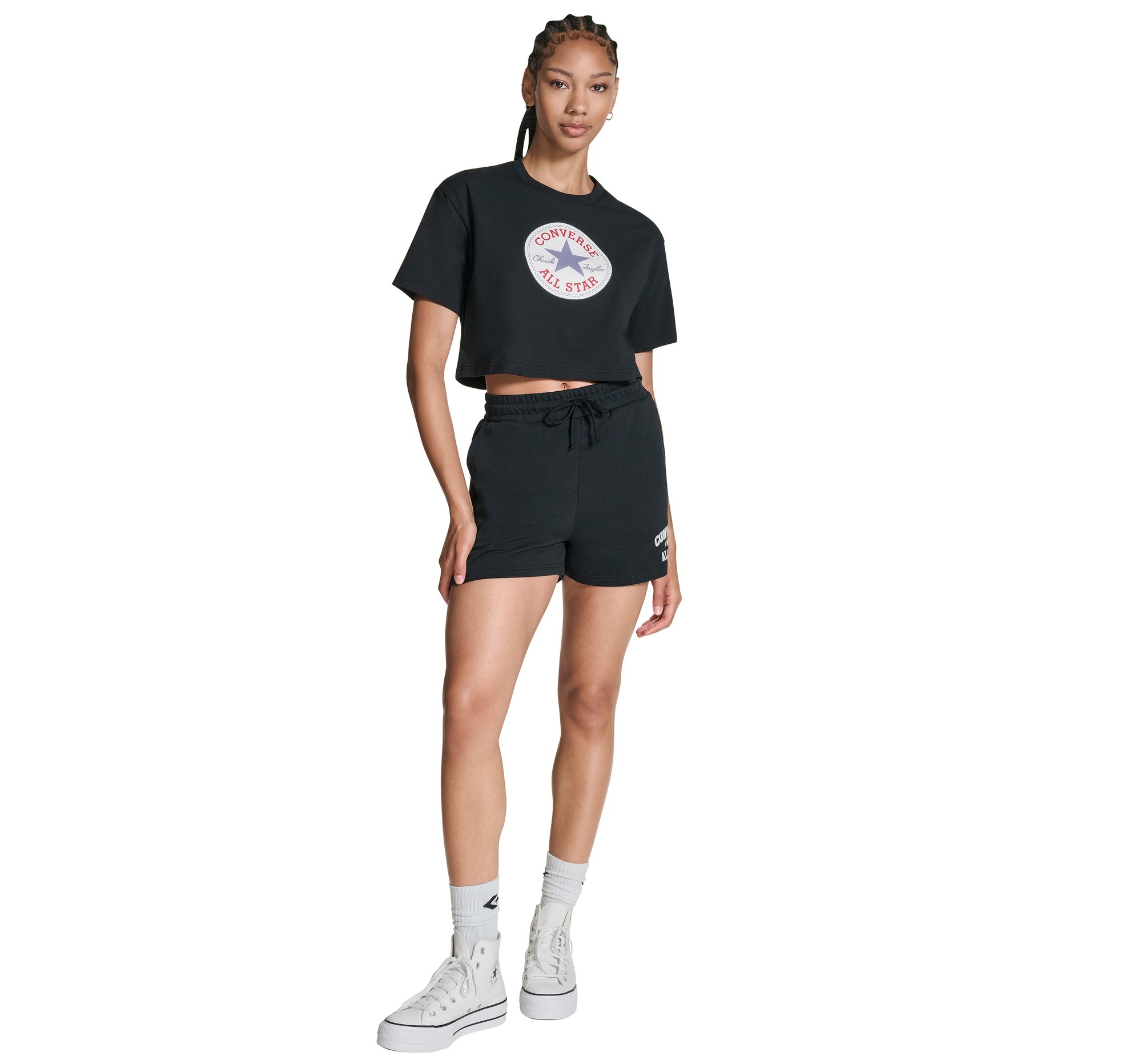 Chuck Taylor All Star Patch Cropped T-Shirt Women's T-Shirt